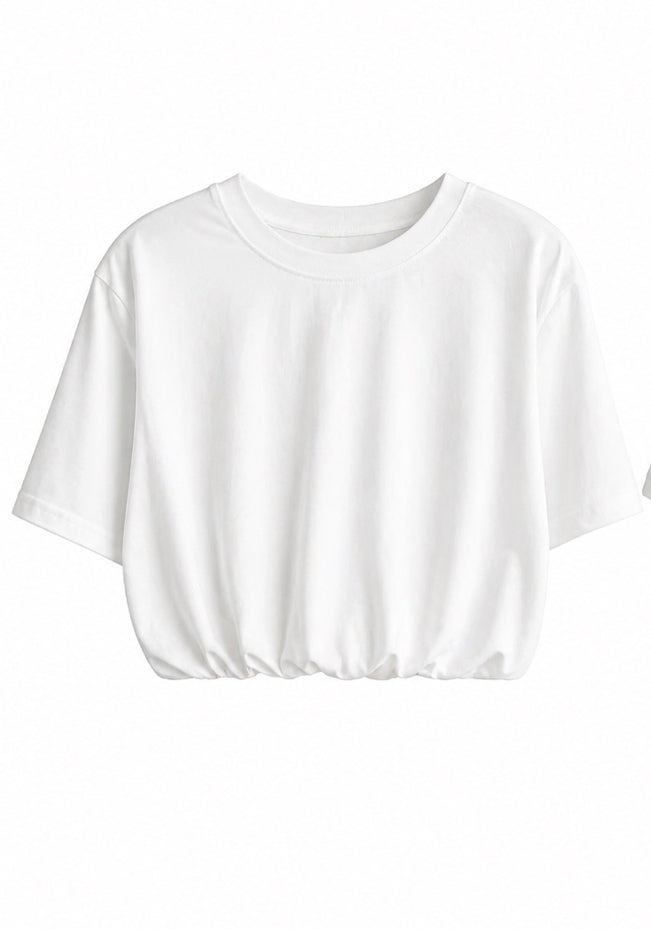 White balloon shirt