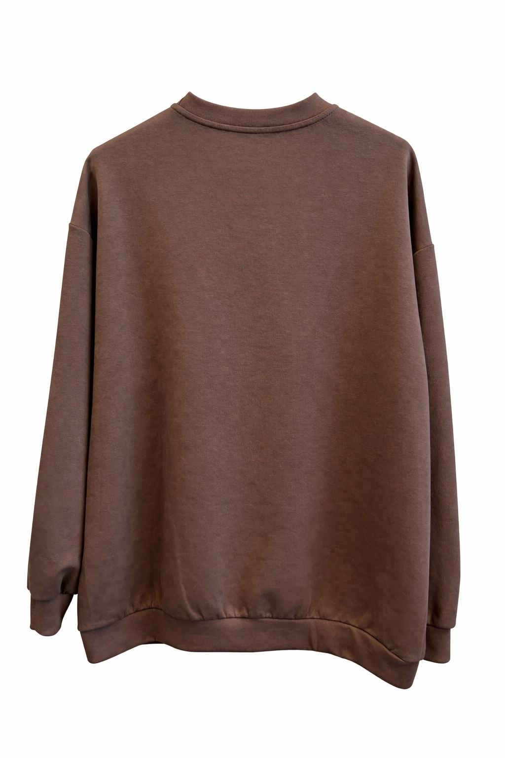 Statement Bow Sequin Sweatshirt - Chocolate Brown