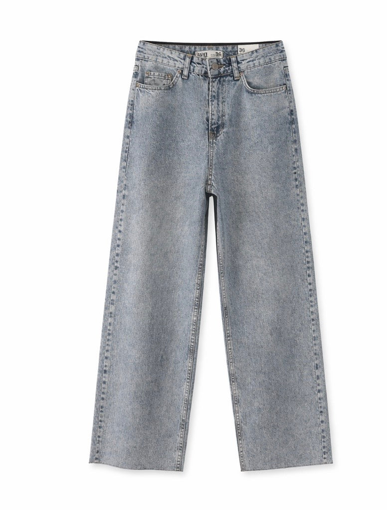 Light Spring Summer Wide Leg Denim