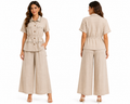 Coastal Chic Linen Set ( Black , offwhite , Beige )