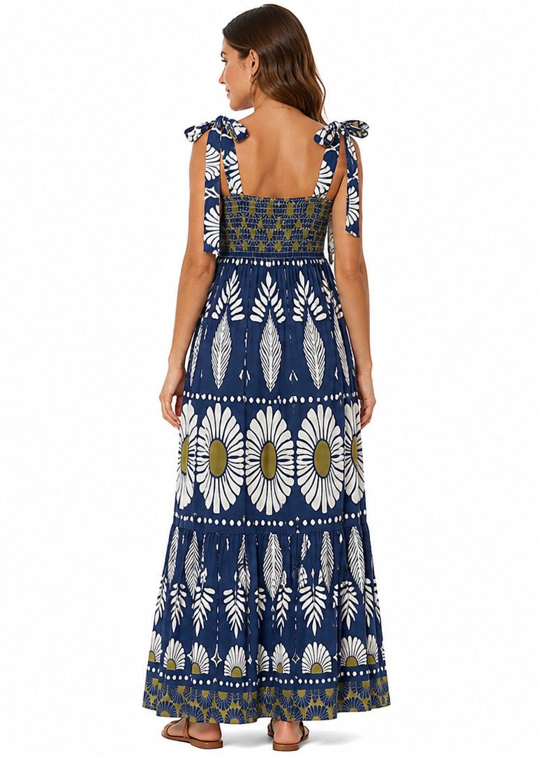Sunflower Olive Maxi Dress ( Brown , Olive , Navy )