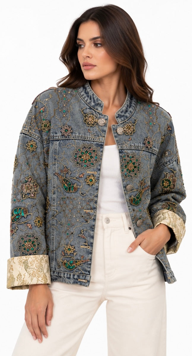 Embellished Heritage Denim Jacket