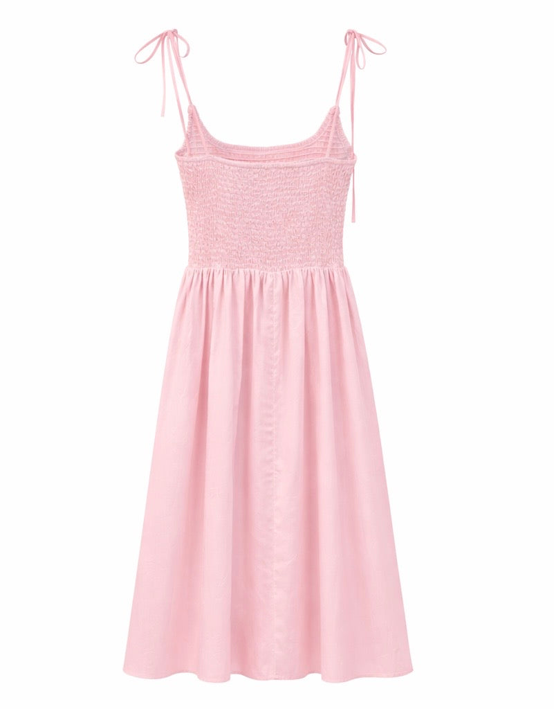 Candy  Essential Tie-Strap Midi Dress
