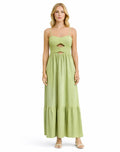 Elegant  Cutout Maxi Dress - Orange , black , white , Pistache , Light blue , light Pink