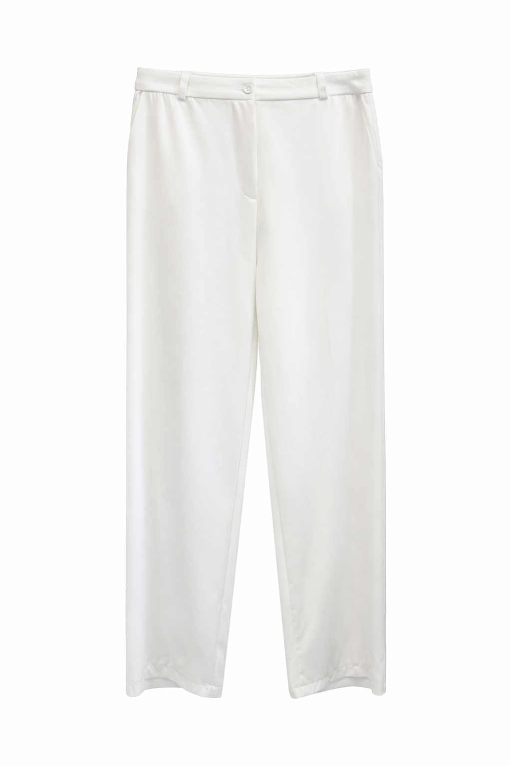 Classic White Structured Blazer & Trouser Set