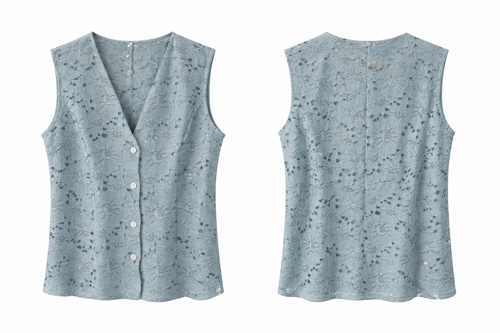 Blue Bloom Lace Set