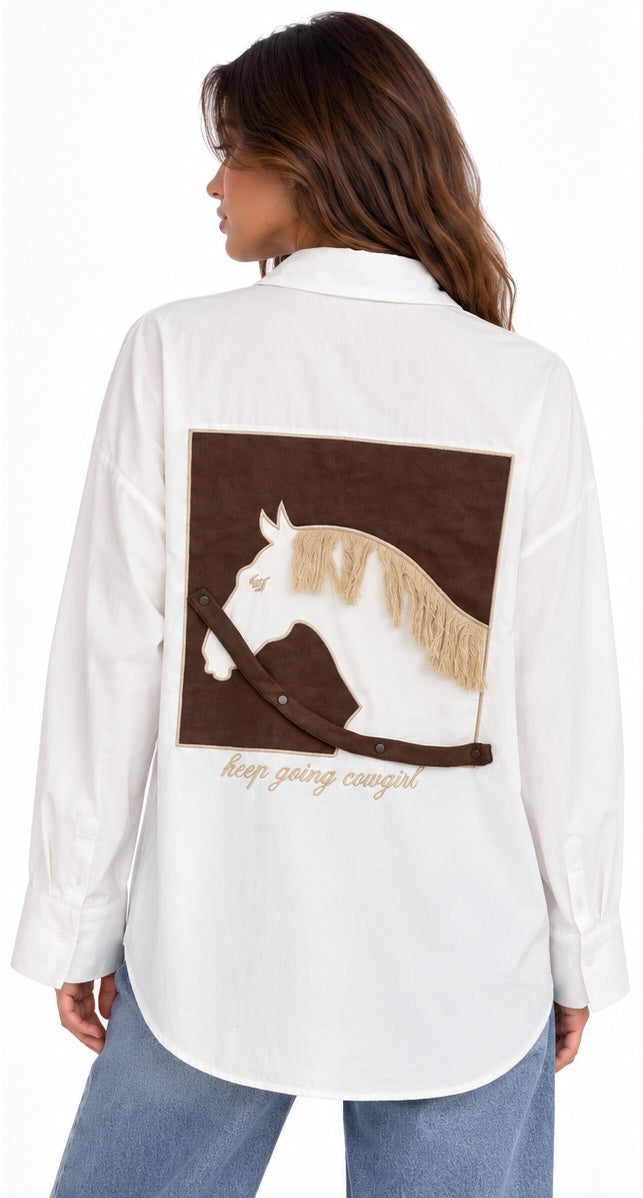Cowgirl Horse Graphic Shirt