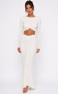 Crystal Two-Piece Set ( Mint , White )