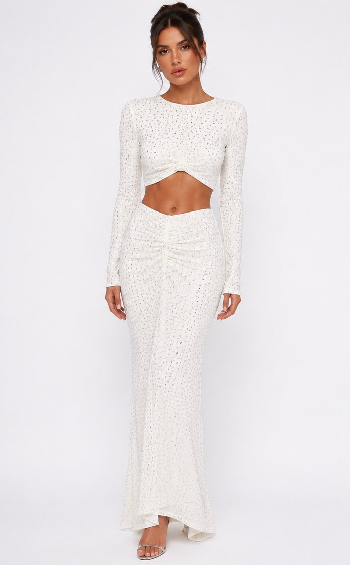 Crystal Two-Piece Set ( Mint , White )