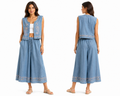 Set Gilet Denim & Skirt