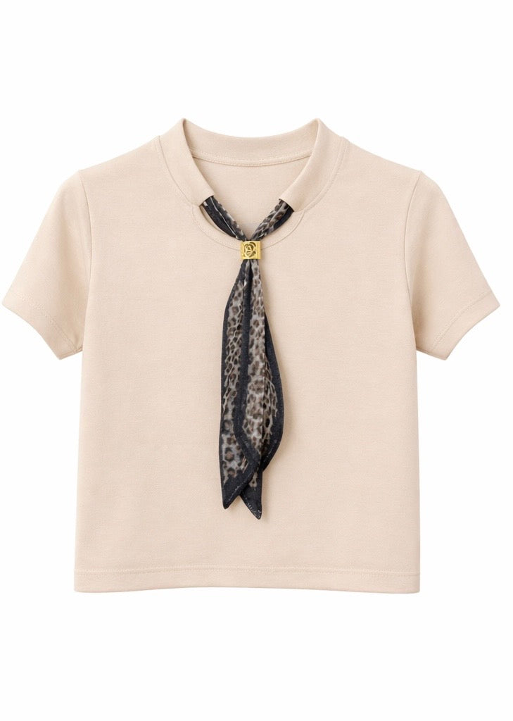 Minimal Luxe  Scarf Top