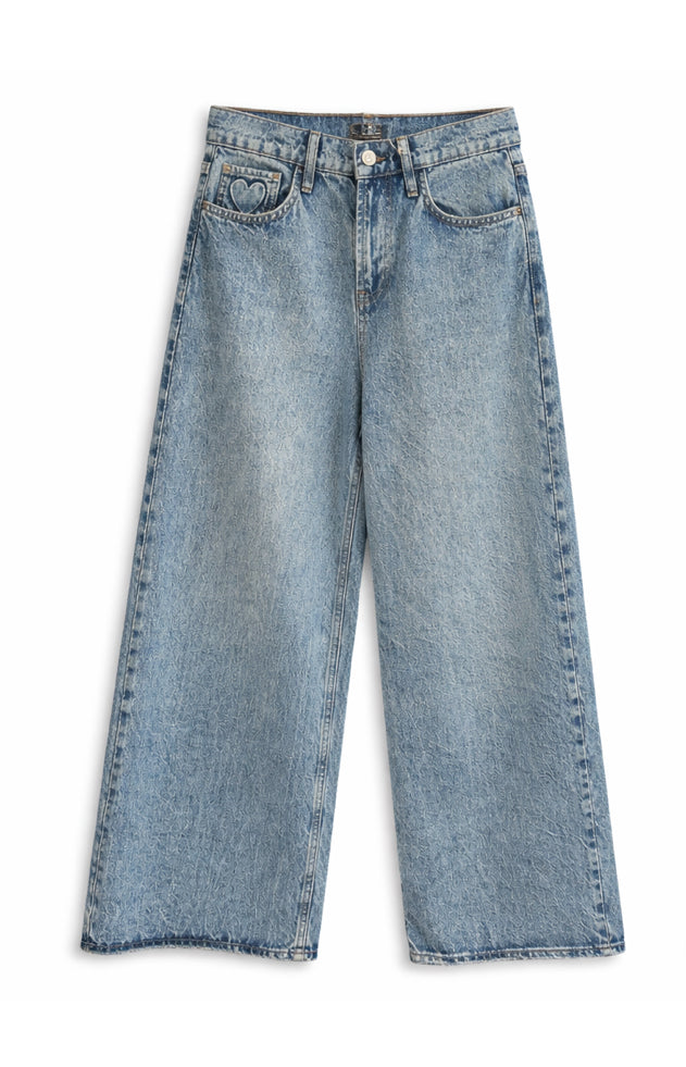 Vintage Style Heart Back Pocket Jeans