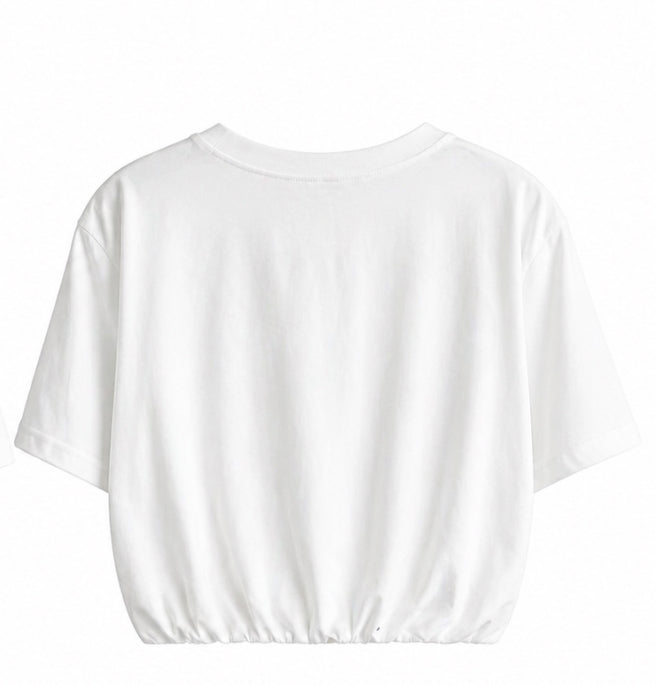 White balloon shirt