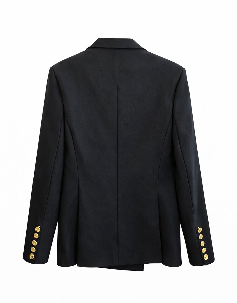 Blazer Black & Gold Buttons