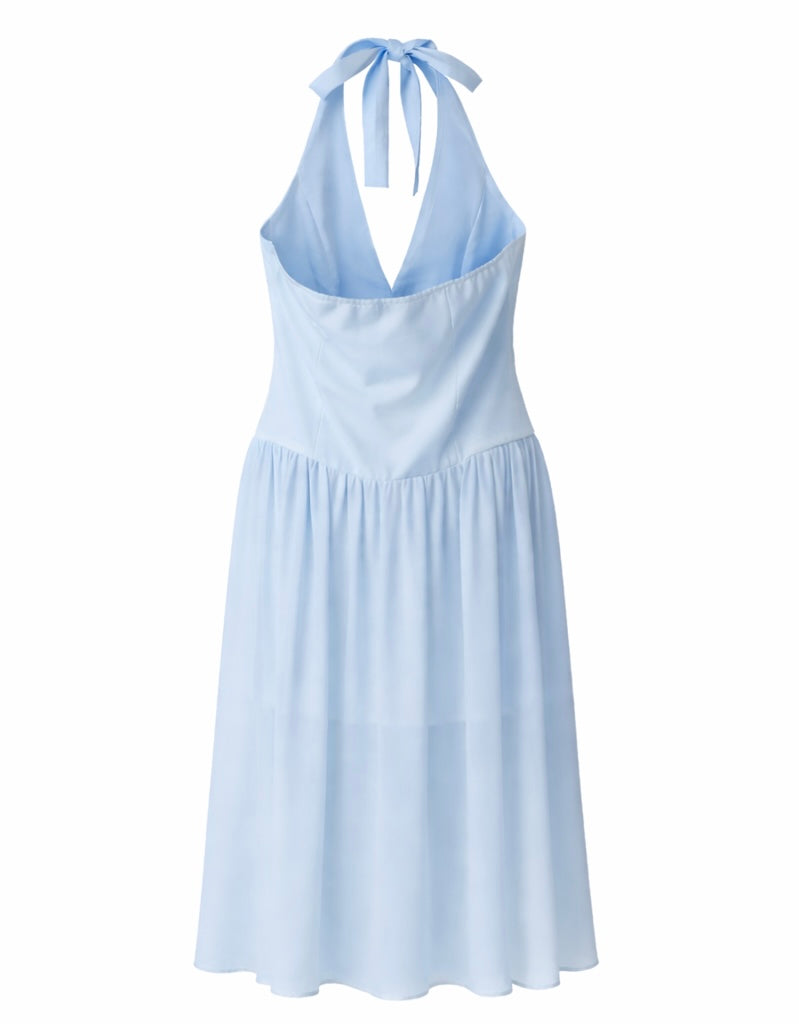 Candy Sun Dress  - Light Pink , Butter Yellow , Light Blue , White