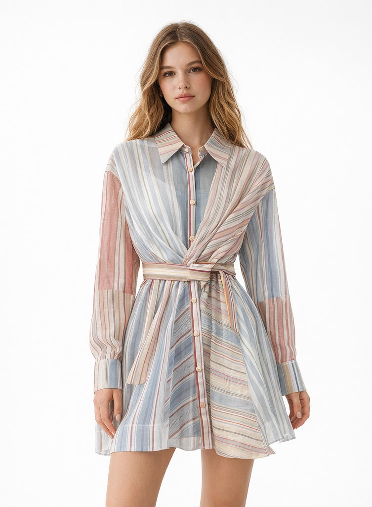 Stripes Dress  Multi Color
