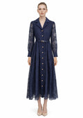 Dress Navy Broderie