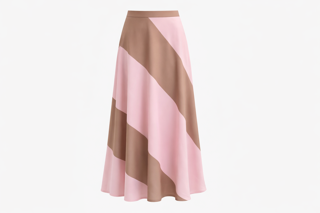 Set  Pink Beige Silk