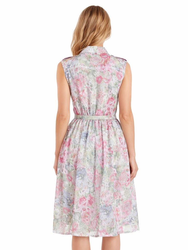 Romantic Floral Print Dress