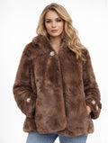 Eco Lux Fur Swarovski Brown