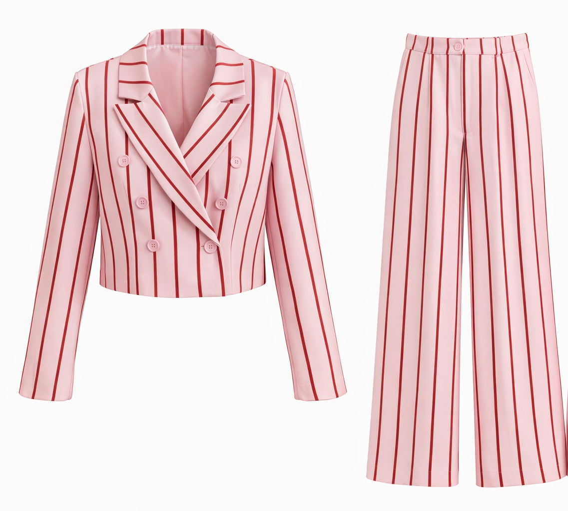 Raille Pink Red Suit