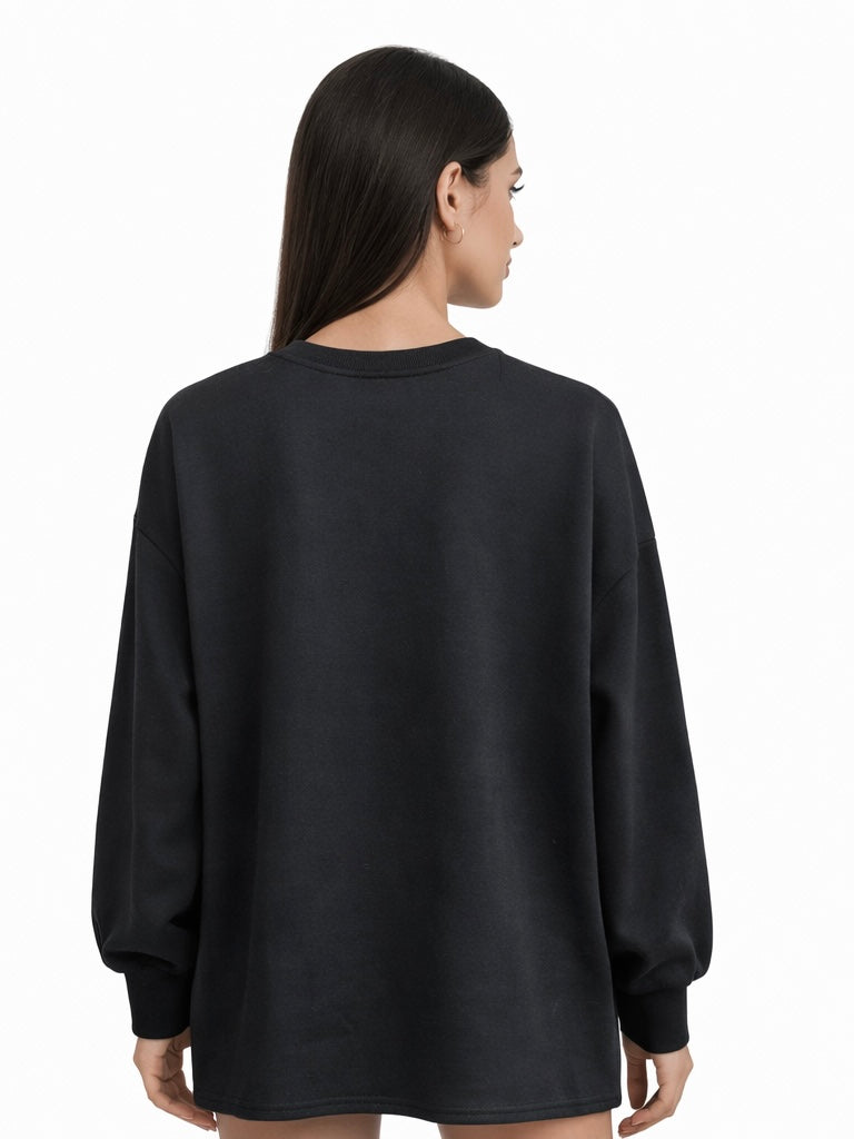 Top Long Cotton Black