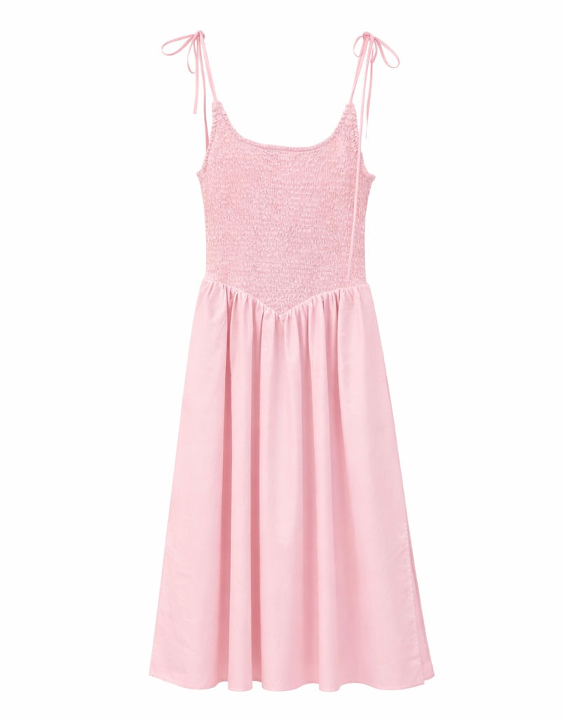 Candy  Essential Tie-Strap Midi Dress