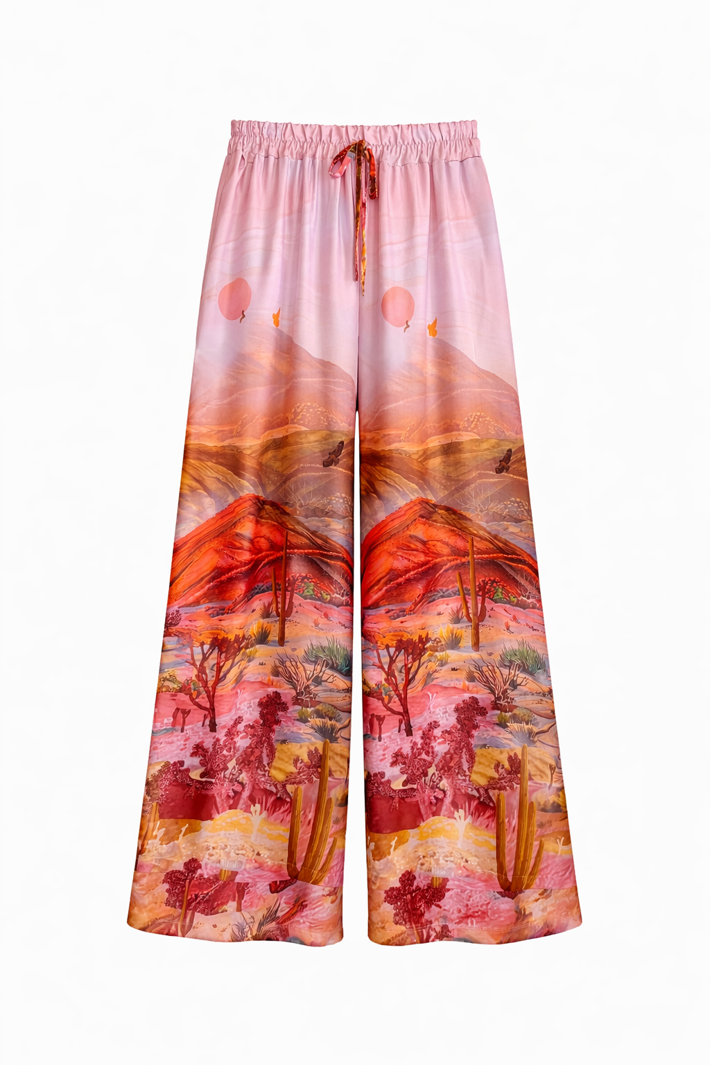 Matching Printed Silk Set