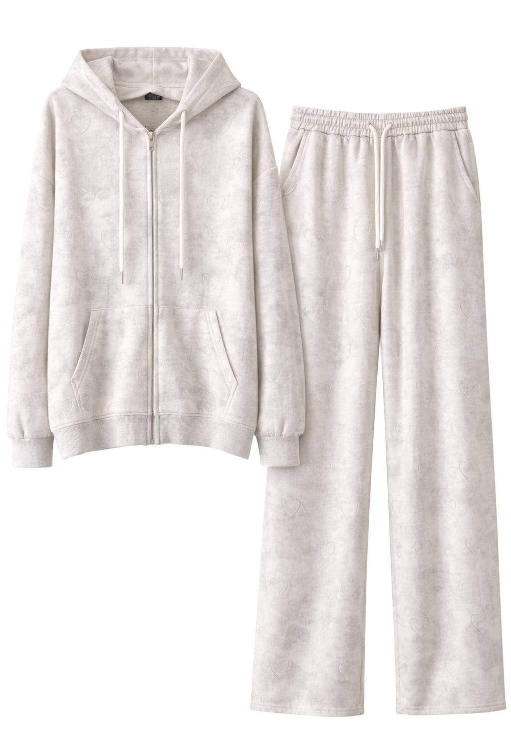 Heart Print Cozy Lounge Set