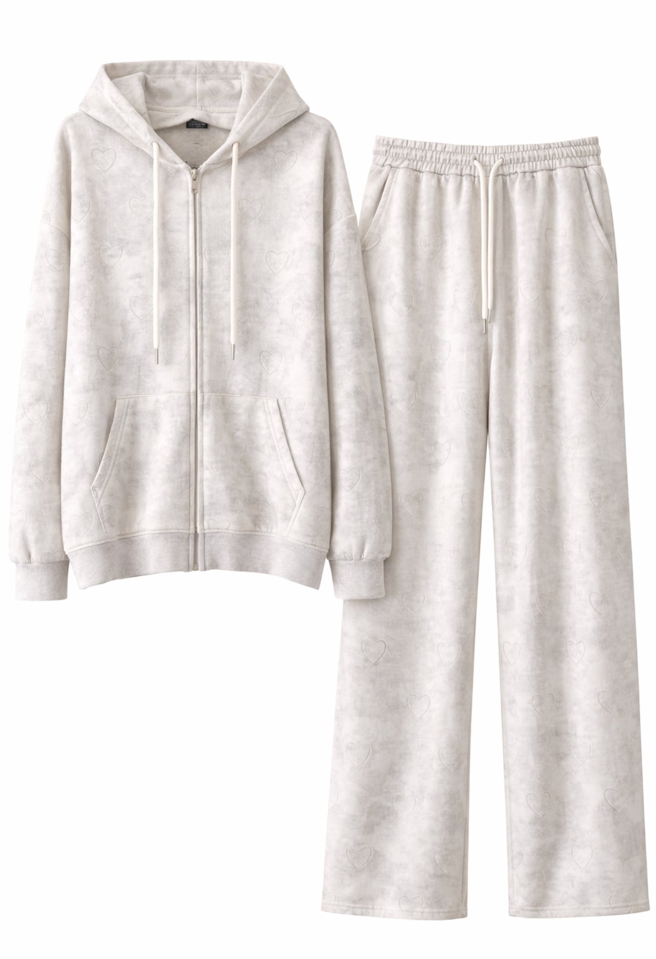 Heart Print Cozy Lounge Set