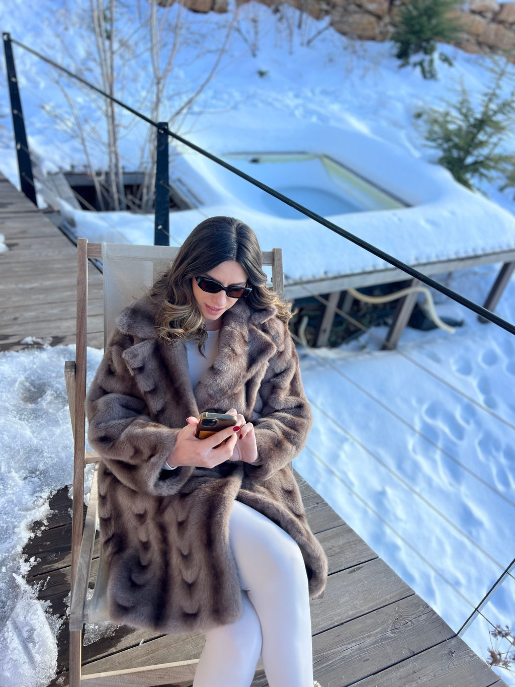 The Alpine Luxe Eco Fur Coat