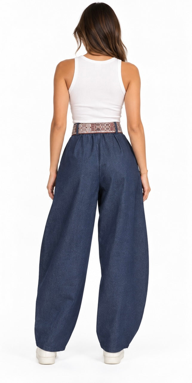 The Statement Bow Wide-Leg Trousers