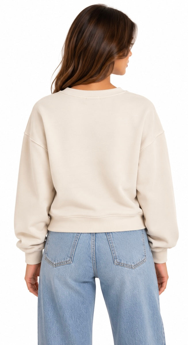 Embellished Flowers Sweatshirt