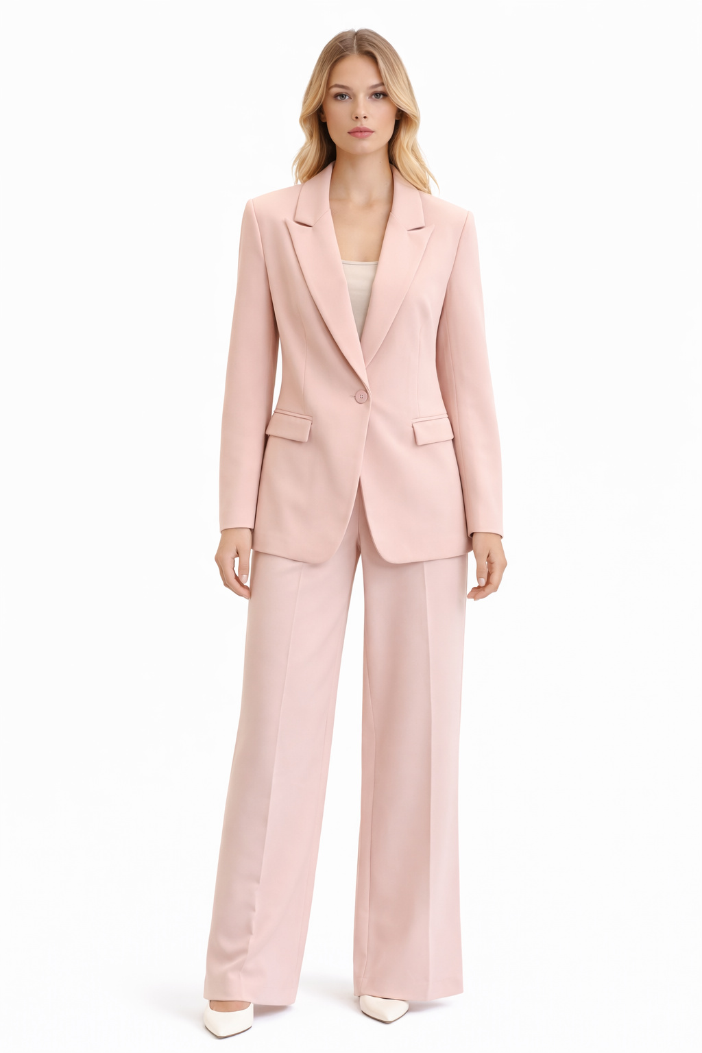 Women’s Modern Light Blue Two-Piece Suit - Pink , Blue