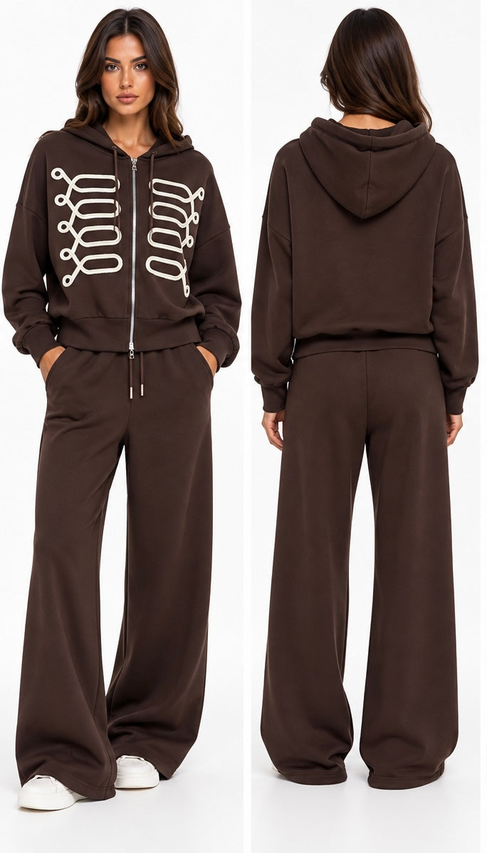 Napoleon Hoodie & Wide-Leg Pants Set