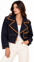 Cognac Edge Denim Jacket