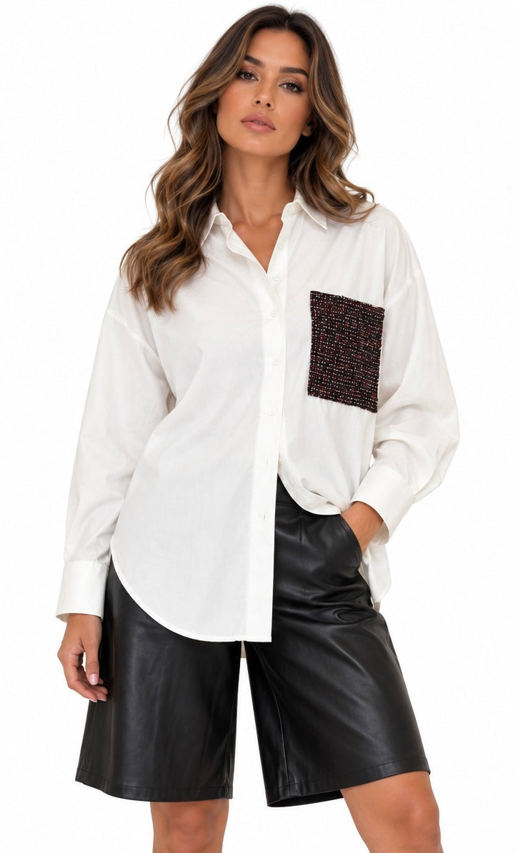 Embellished Horse Detail Shirt