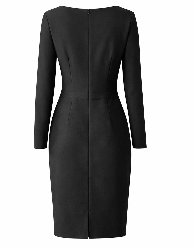 Sculpted Sweetheart Bandage Dress Black