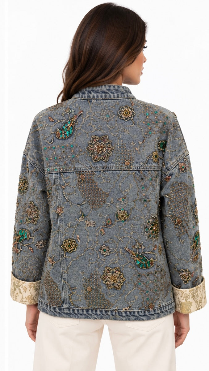 Embellished Heritage Denim Jacket
