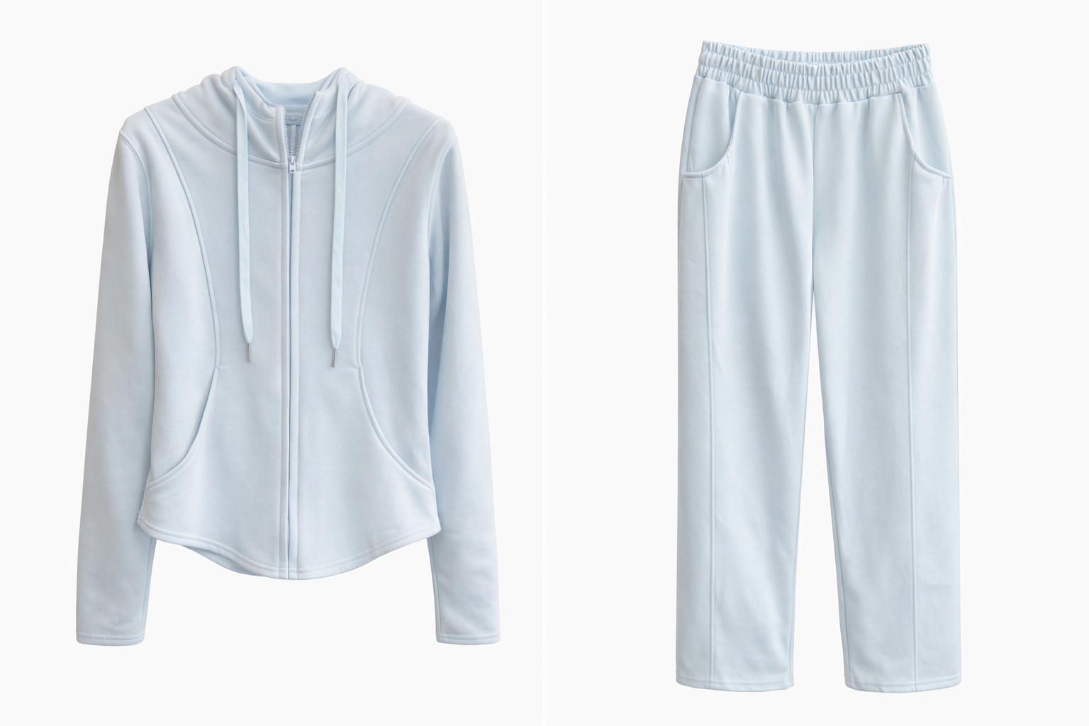 Joggers Set Sky Blue , Light Grey