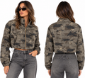Camo Cropped Utility Jacket