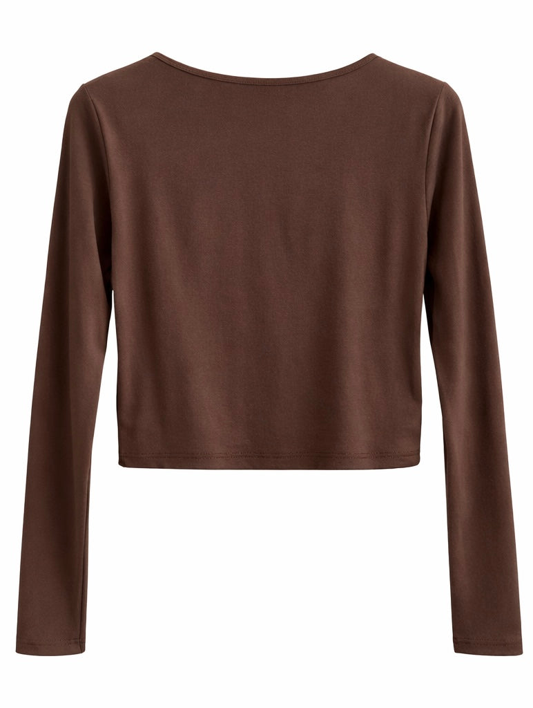 Soft Long-Sleeve Cropped Top