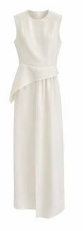 Minimalist Draped Top and Pants Co-Ord Set