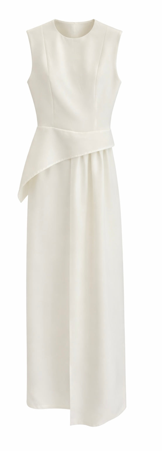 Minimalist Draped Top and Pants Co-Ord Set