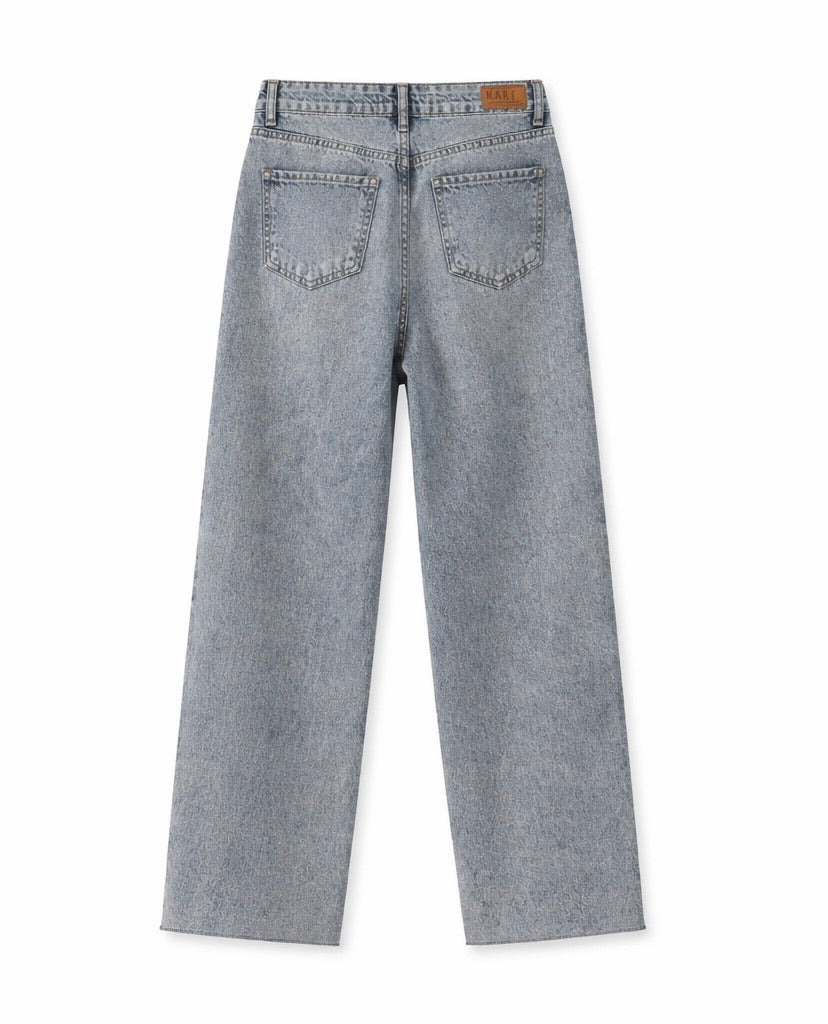 Light Spring Summer Wide Leg Denim
