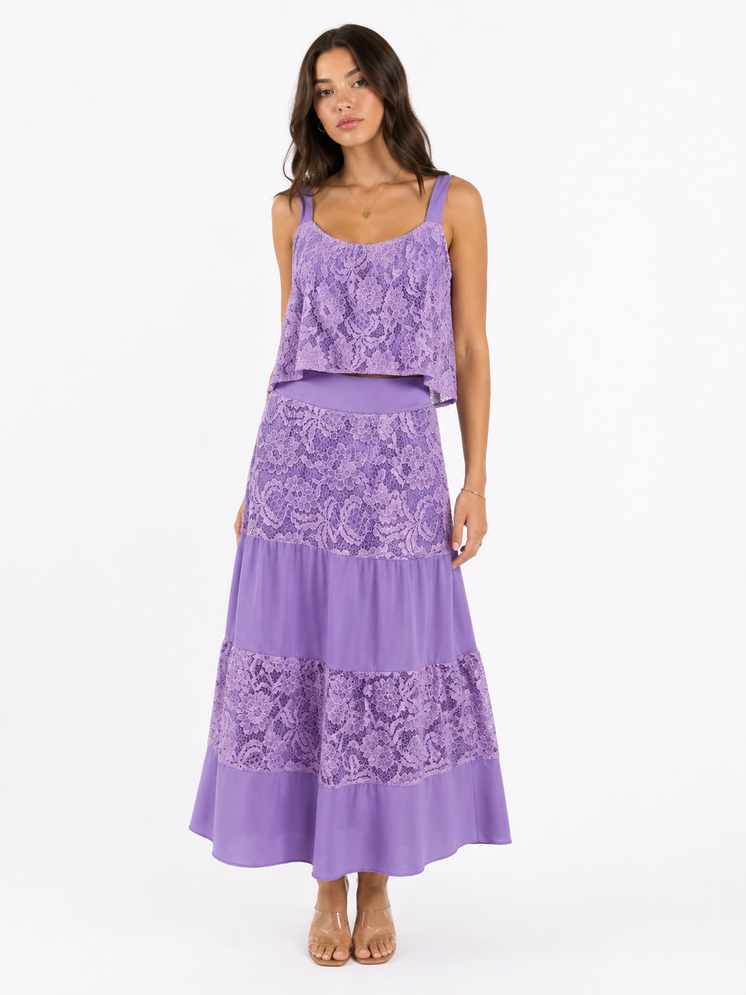 Lilac Lace Set
