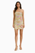 Blossom Embroidery Mini Dress