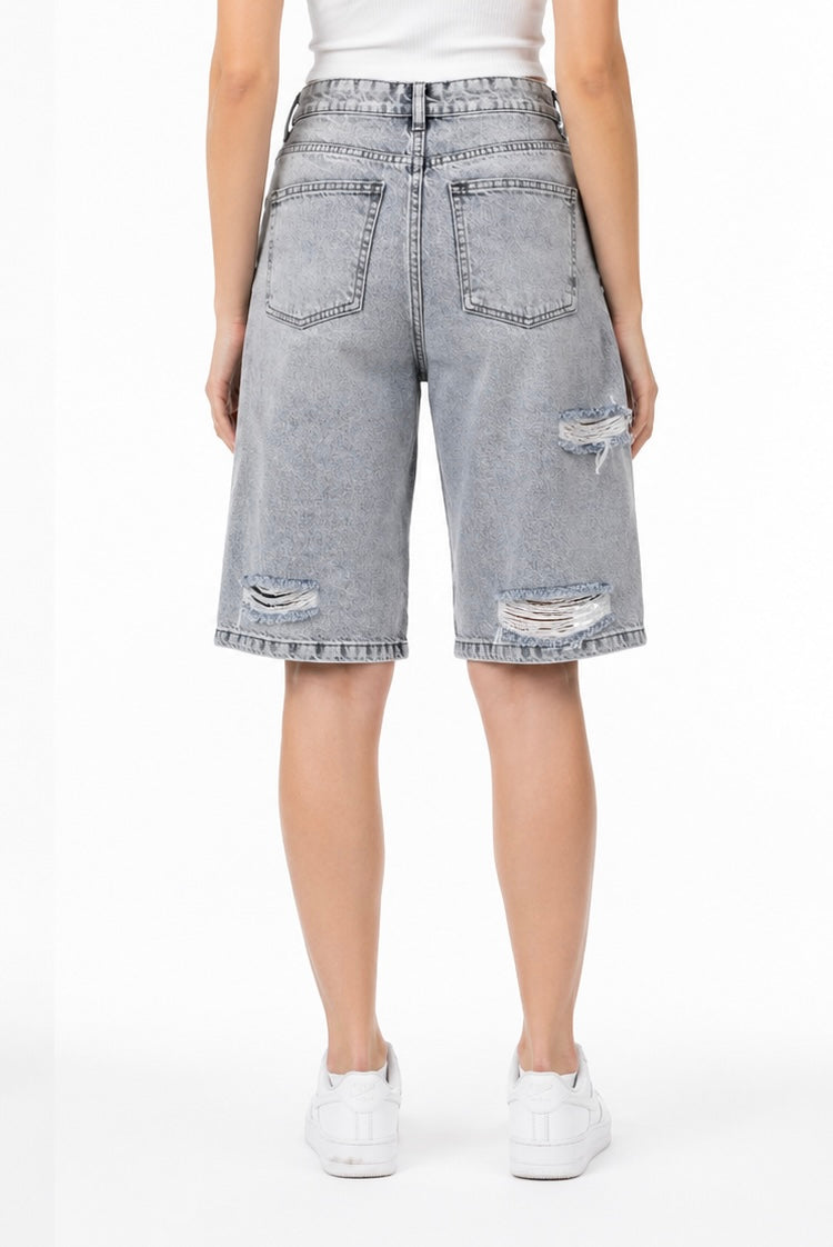 Bermuda Jeans Shorts ( grey , blue )