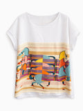 Abstract Horse Print T-Shirt