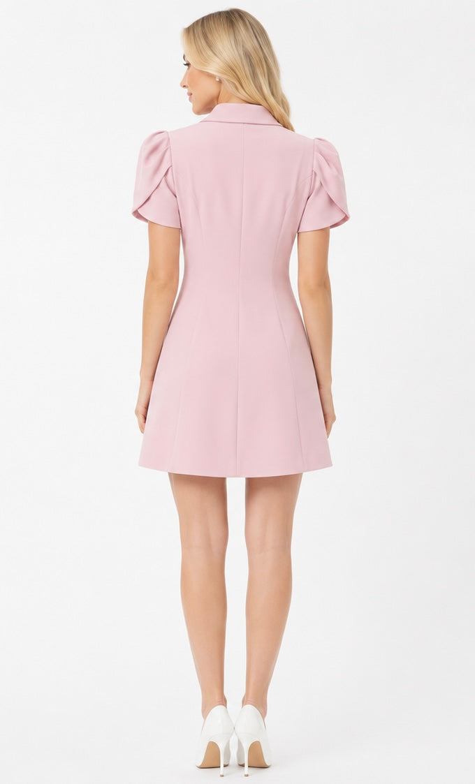 Candy Blazer Dress ( Pistache , Blue , Pink , Lila , White , black )